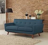 Korea Long Sofa Fabric In Blue Navy Color
